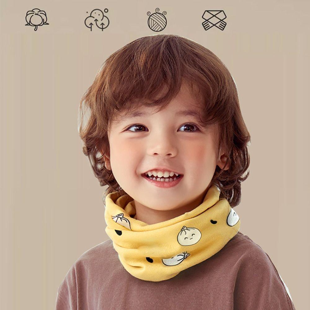 Ветрозащитный Холодозащитный Мальчики Девочки Шарф Слюнявчик Снуд Хомут Труба Осень Зима