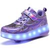 27-40 Children's Lighting Sneakers Rubbing Shoes Children's Shoes Solid Milky Patch Can Charging Lantern Shoes