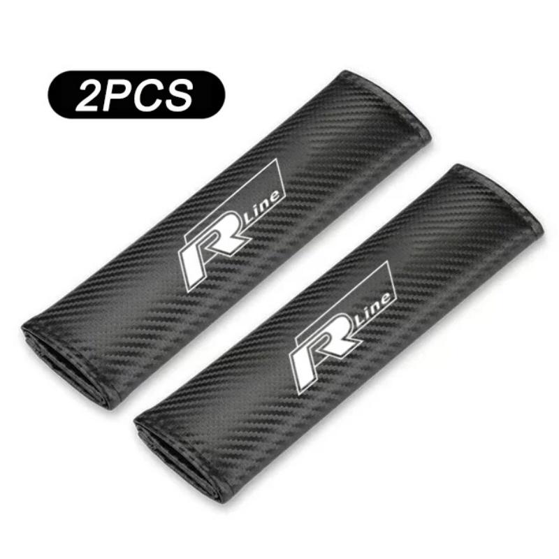 LMN1 VW 2026 Hot 2PCS Carbon Fibre Seat Belt Cover Shoulder Pads for VW Volkswagen R RLine GTI GTD Golf 6 7 5 4 3 2 8 MK4 MK6 MK7 MK5