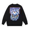 1111 Off-White Весна-Осень 2026 Новая Мужская и Женская Толстовка с Круглым Вырезом с Принтом Узора Волшебного Старика OW