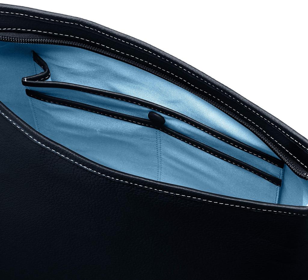 K Mark External Pocket 2way Shoulder Bag Dark 10901 [Kitamura] Y-1150 Blue/White [Navy]