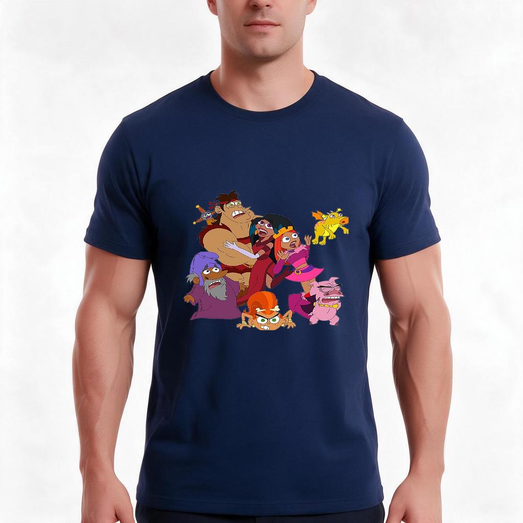 Dave the barbarian TShirt Summer Casual Cotton Tee Oversized Streetwear Tops Vintage Graphic Print Loose Fit Short Sleeve