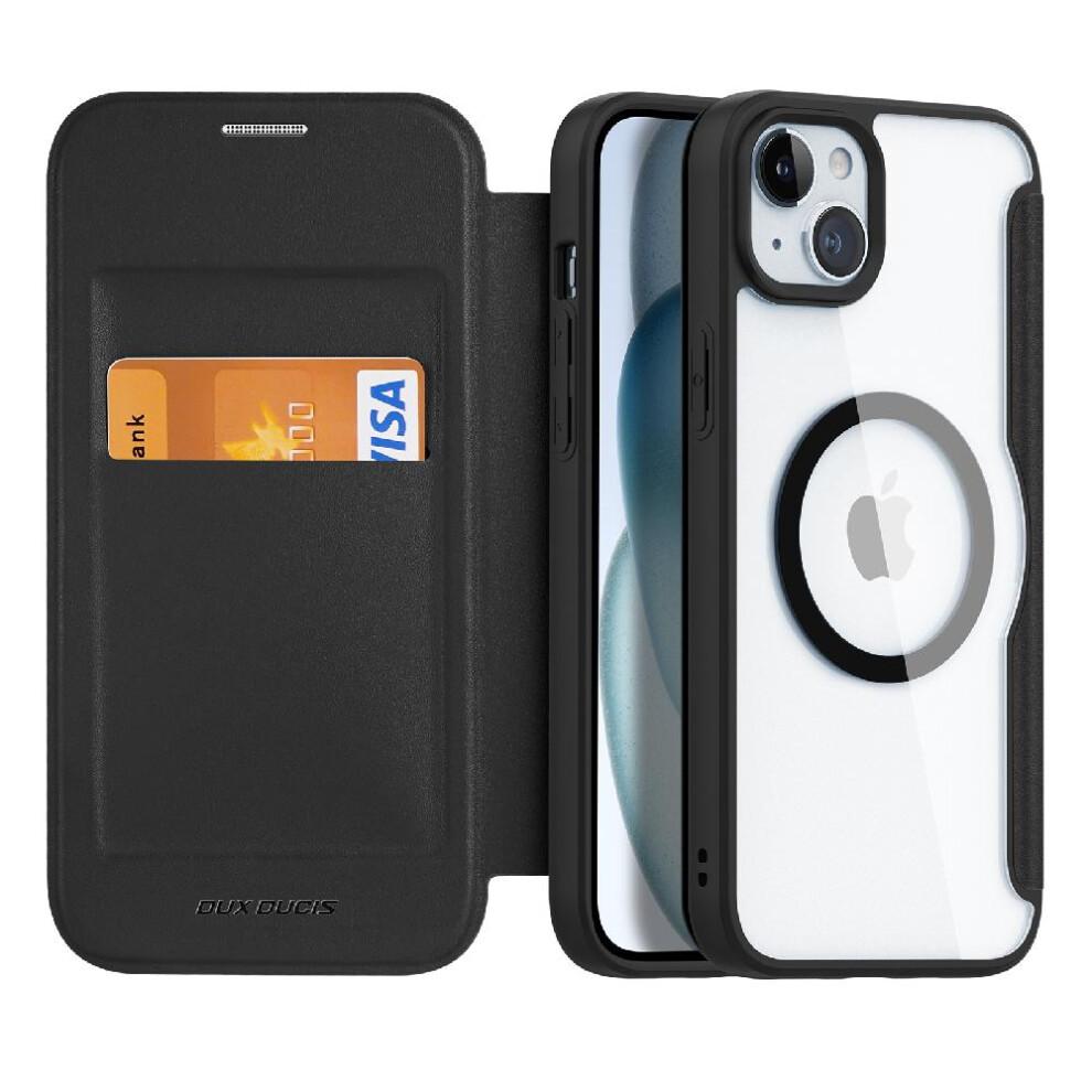 (Black) Case For IPhone 15 Plus With RFID Blocking Card Slot PU Leather Cover Shockproof Full Protective Flip Folio Wallet Case Case Wallet With