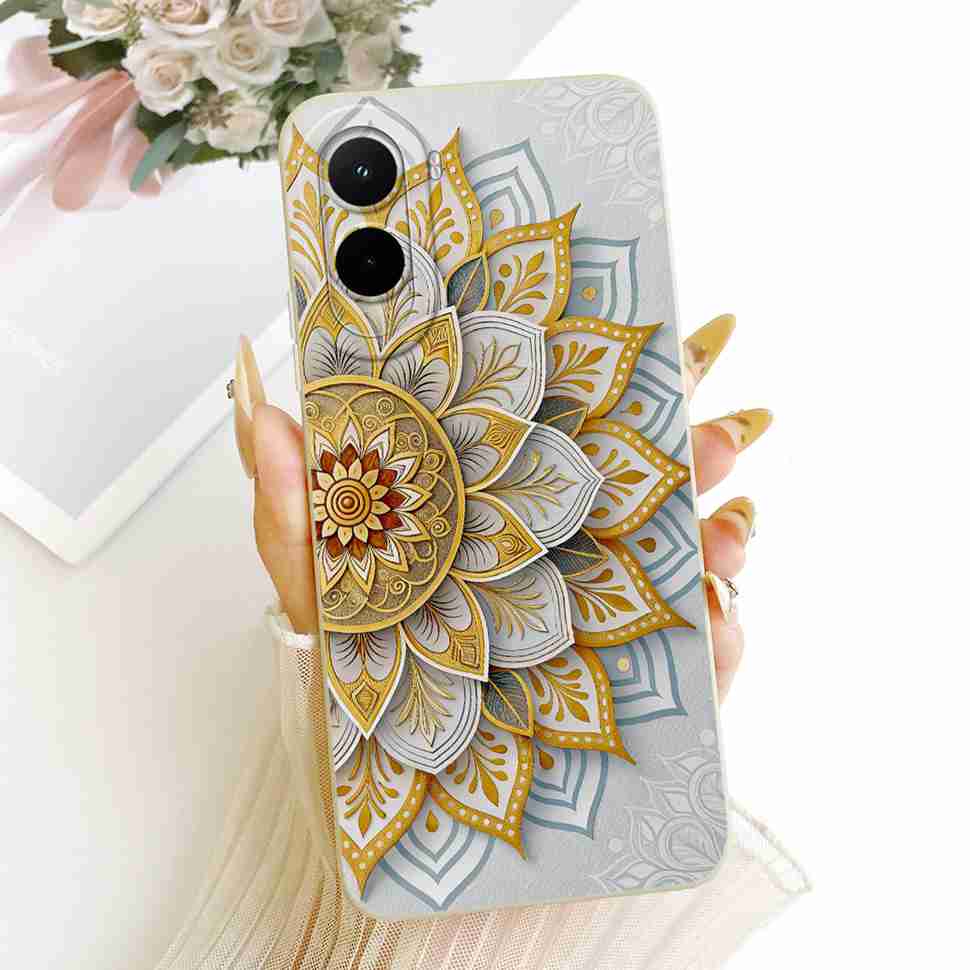 Silicone Case For Xiaomi Poco M7 4G Case Cute Cat Flowers Soft Slim Phone Cases For Xiaomi Poco M7 PocoM7 4G Cover Bumper