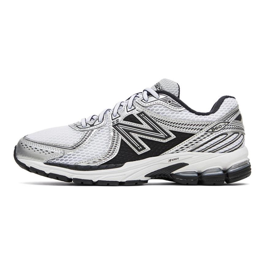 New Balance 860v2 Черно-бело-серебристые кроссовки ML860XD