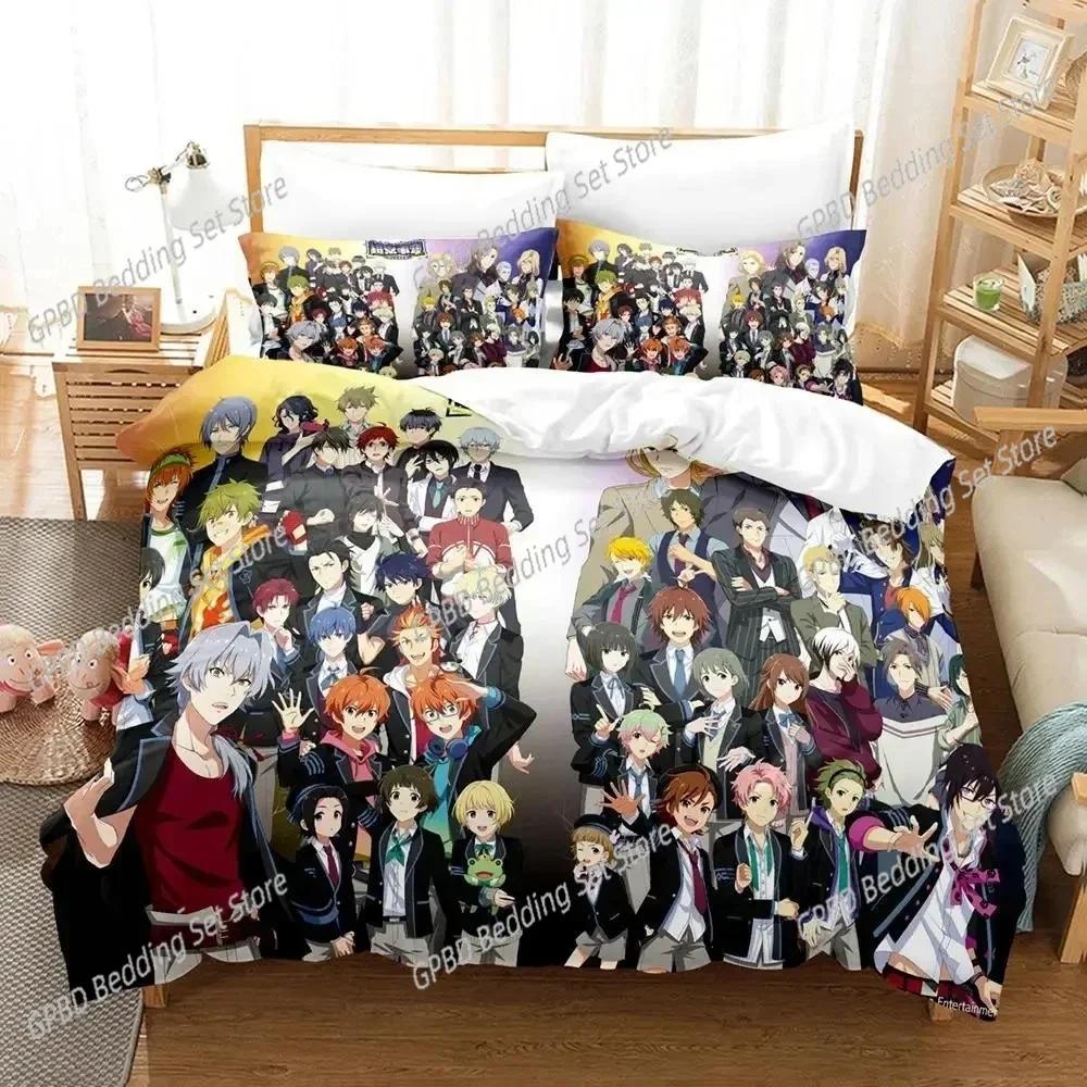 Роскошный Новый 3D-принт Аниме Idolmaster SideM Комплект постельного белья Пододеяльник Комплект кровати Пододеяльник Наволочка Одеяло king Queen