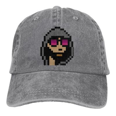 Регулируемая однотонная бейсболка #1034 YABC из стираного хлопка NFT CryptoPunk YABC спортивная женская кепка
