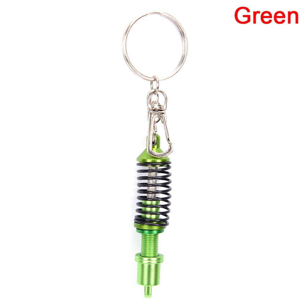 Gift Shock Absorber Alloy Keychain Keyring Adjustable Coilover Spring Key Ring