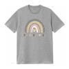 Cute Boho Phlebotomist Rainbow Heart Print Casual T Shirt Vintage Washed Stylish Streetwear Designer Clothes Homme Breathable