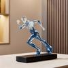 Male Runner Sculpture Abstract Resin Running Figurine Modern Home Decoration for