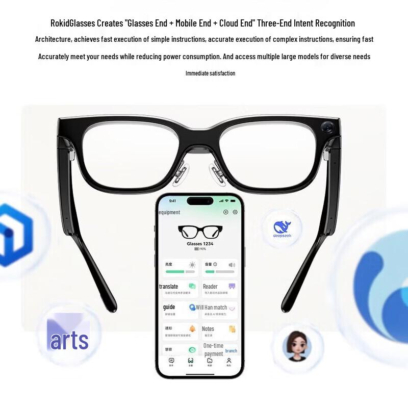 ROKID AI Smart Glasses with Charging Capsule