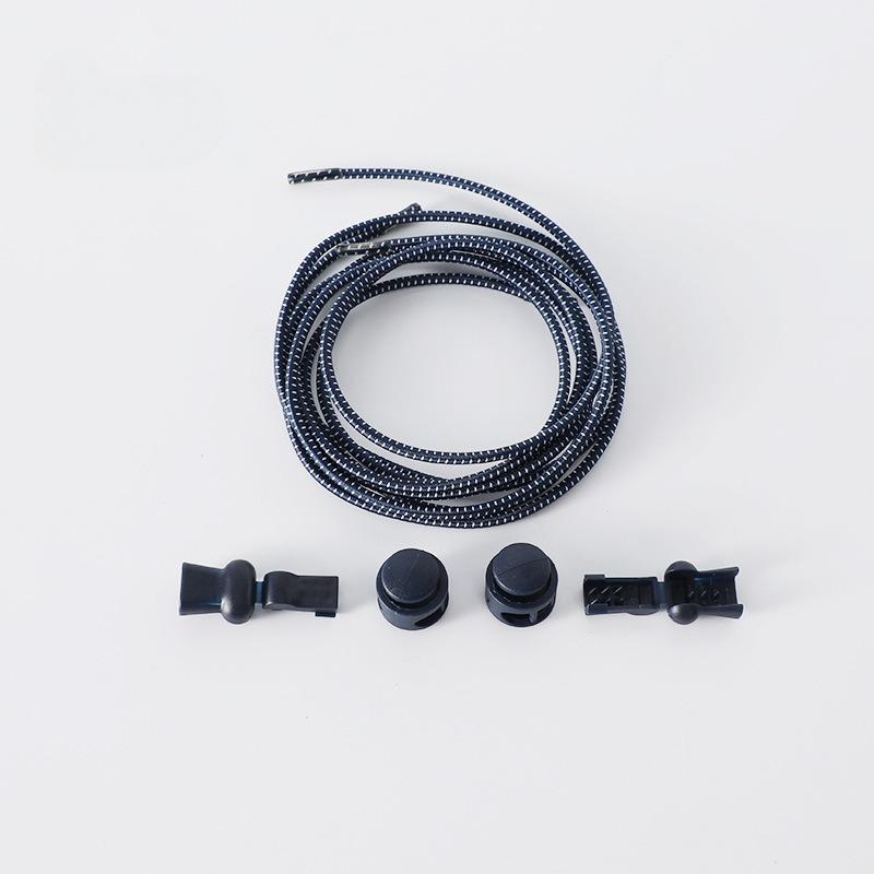 1 комплект Эластичные шнурки Эластичные Противоскользящие Без завязывания Ленивые шнурки Эластичный фиксатор Круглый фиксатор Быстрые шнурки для ходьбы Аксессуары для обуви