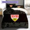 VfB Stuttgart Pattern Bedding Quilt Set  Home Decoration  Gift (1 * duvet cover + 2 * pillowcase  without core)