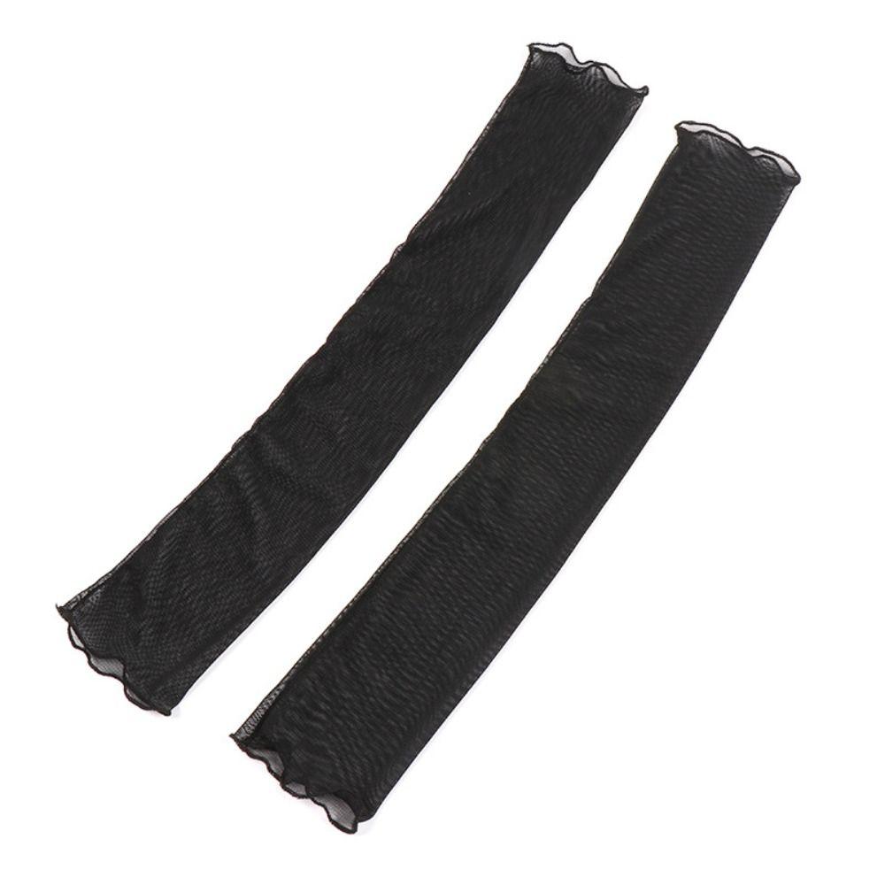 Fingerless Sun Protection Sleeves Thin Long Sleeves Fashion Mesh Sleeves Summer