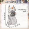 White Feather Wings Christmas Tree Topper 3D Christmas Tree Top Star  Desktop