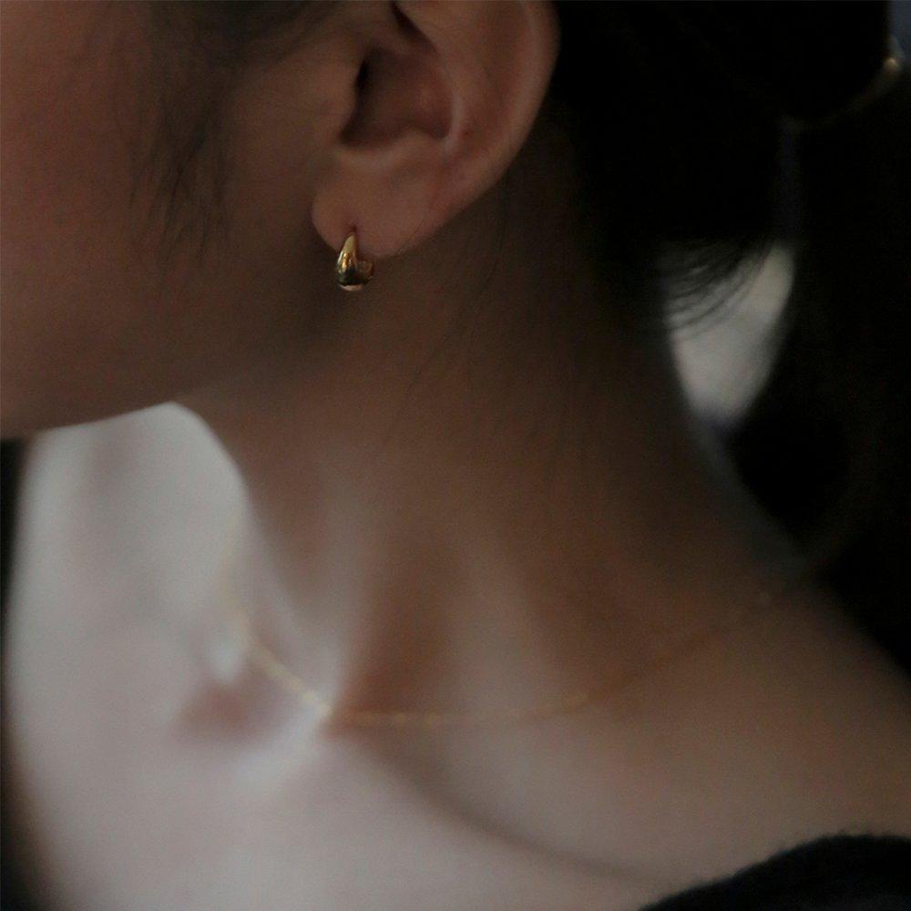 [ Modernlike / Headquarters Genuine Product ] 14K Gf Silver Ball One-touch Earrings Gold