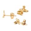Vivienne Westwood Farah Saturn Texture Engraved Earrings Unisex Earrings Gold 62010015-02R001