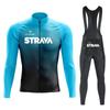 Men Women Cycling Jersey Set Long Sleeve Quick Dry Mountain Bike Riding Apparel Sportswear