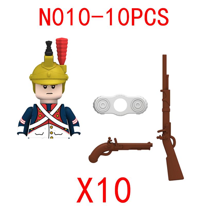 Военные строительные блоки Фигурки солдат Подарки Игрушки Оружие Средневековый госпиталь Львиное сердце Тевтонский рыцарь Наполеоновские войны Серия