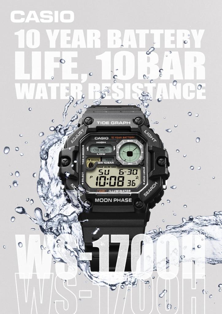 Часы Casio Collection Black [Casio] [] WS-1700H-1AJF Мужские