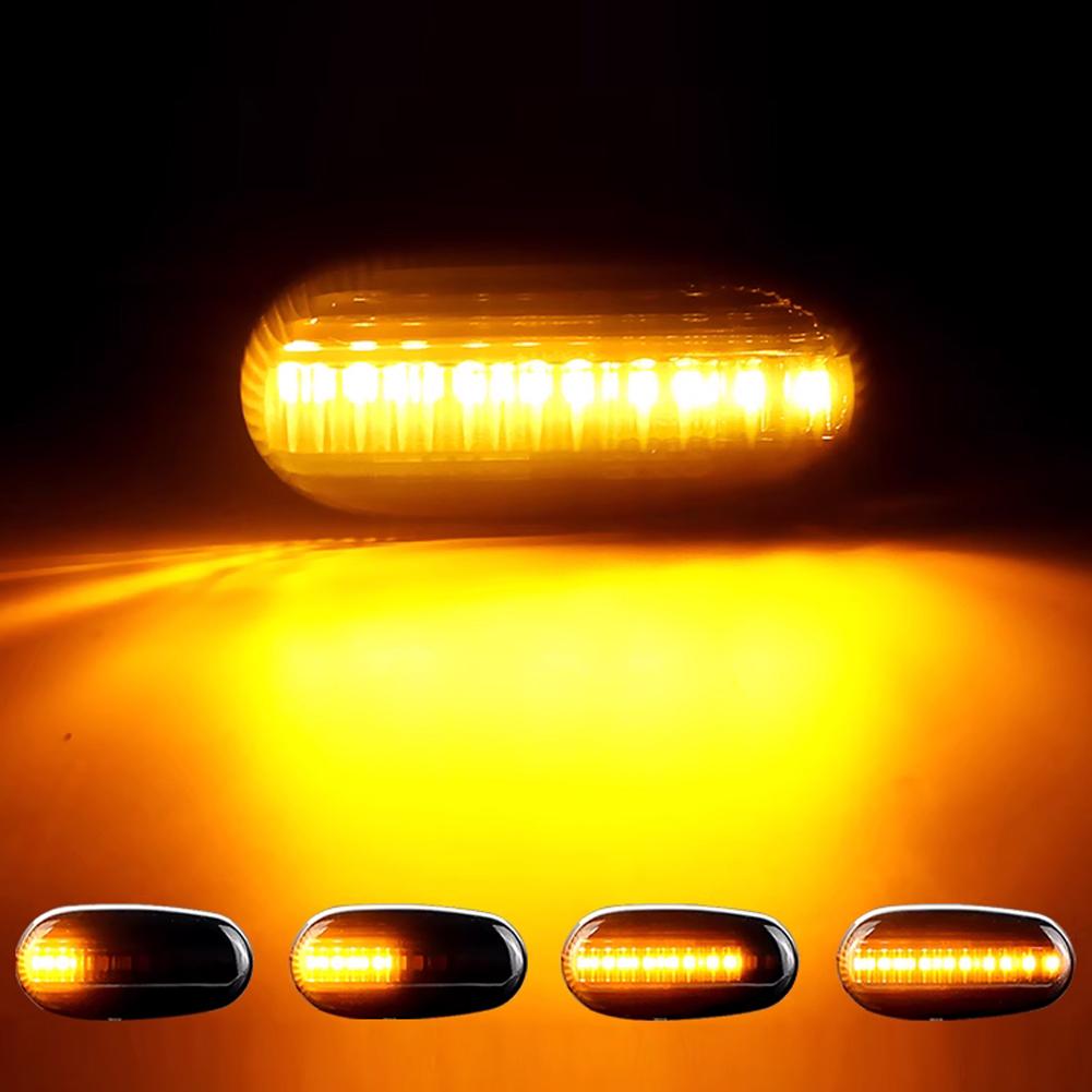 For Alfa Romeo Mito 955 147 GT 937 Fiat Bravo 2 Dynamic LED Side Marker Lights Arrow Turn Signal Flashing Blinker Lamp 2Pcs
