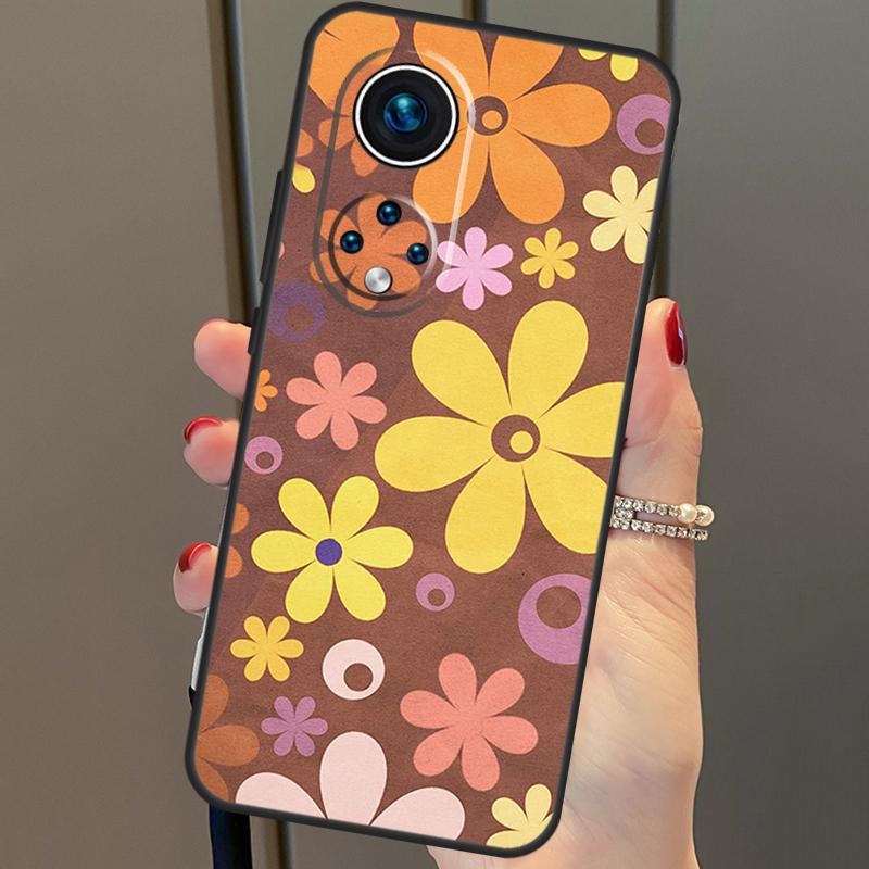 Крутые цветы Хиппи Бохо Флоральный Для Huawei P40 Lite P20 P30 Pro Nova 9 Nova 5T P Smart 2019 Чехол Для Honor 50 8X 9X 10i
