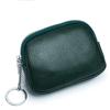Slim Wallet for Women Soft Cow Leather Womens Coin Purse Genuine Leather Zipper Coin Wallet Casual Key Holder Small Money Bag CLE