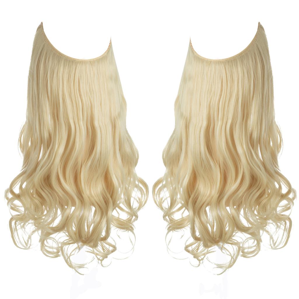 Wigs Have A Large Amount Of Hair, U-Shaped Hair Extensions, Women'S Fishing Line Wigs, Invisible Natural Long Curly Hair