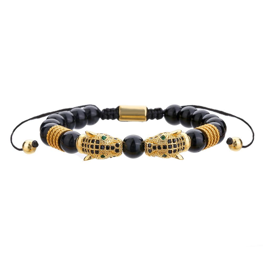 Geometric Adjustable Bracelet With Zircon Stones For Men And Women Gift