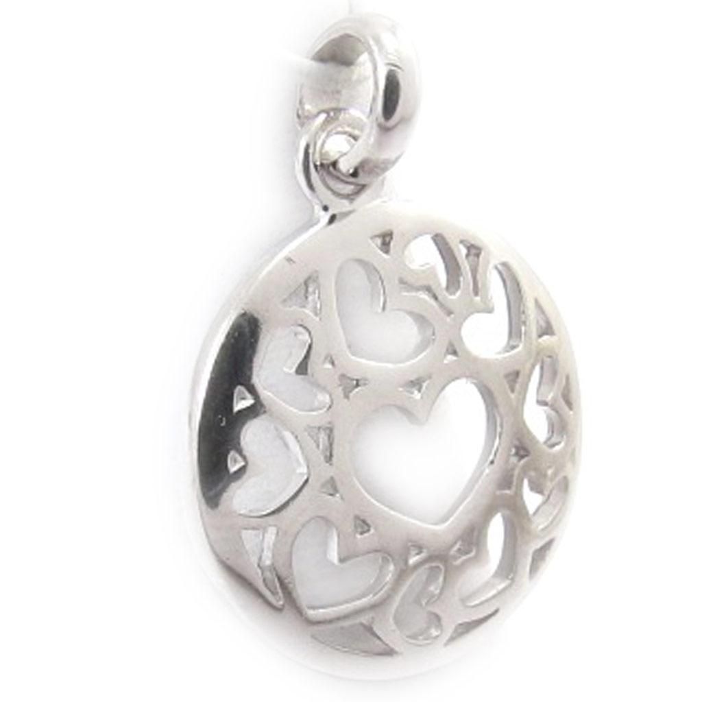 Les Trésors De Lily [J9412] - Серебряный кулон "Любовь" серебро (родиевое покрытие) - 15 мм