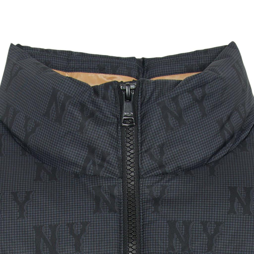 MLB Серия с монограммой Логотип New York Yankees Полный принт Уличная Повседневная Спортивная Теплая Пуховая Куртка Женские куртки Черный 3FDJM1146-50BKS