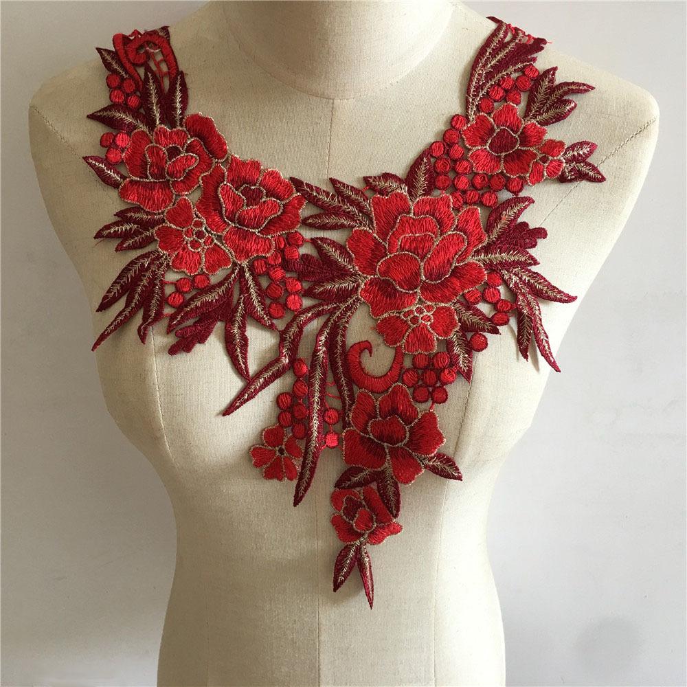 Fashion Exquisite Hollow Water-Soluble Embroidery Lace Collar Diy Decorative Dress Dress Neckline Accessories