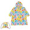 Детский дождевик 100 см Kukka Hippo Garden со светоотражающей лентой, тип рюкзака, с сумкой для хранения. Регулируемые складки для ношения поверх рюкзака 83399