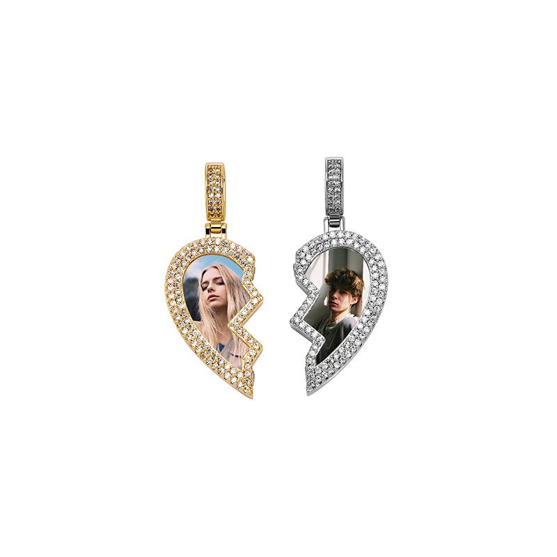 Кулон Jinao Heartbreak Memory Pendant: Европейское и американское колье-рамка для фотографий, сделанное своими руками.
