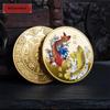 Chinese Coins Koi Fish Good Luck To You Collectible Lucky Mascot Commemorative Souvenir Gift