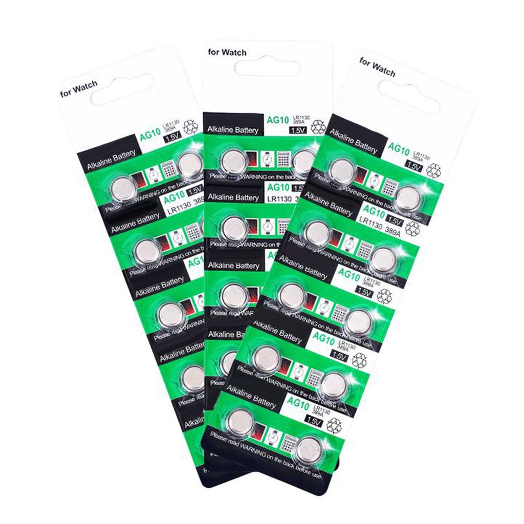 Длительный срок службы 20/10 шт AG10 LR1130 щелочные таблеточные батарейки для небольших электронных устройств бесключевого доступа игрушки