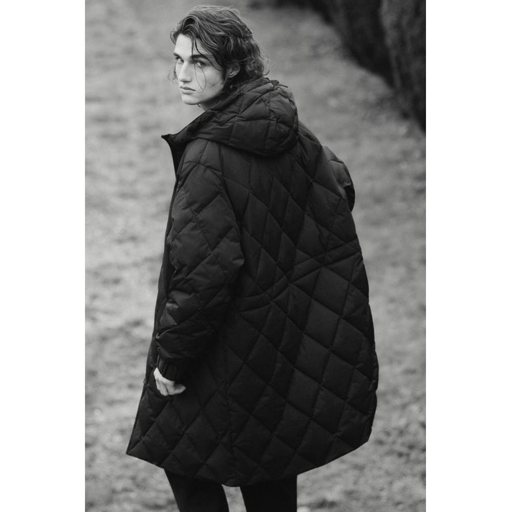 COS Японская стеганая толстовка с капюшоном Diamond