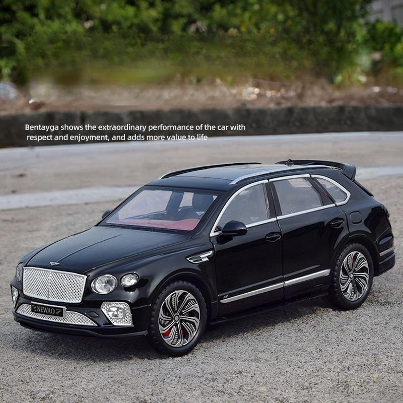 1:24 Bentayga SUV Литой Металлический Модель Автомобиля Люкси Игрушечные Транспортные Средства Модель Автомобиля Высокая Симуляция Звук и Свет Коллекция Подарок для Детей
