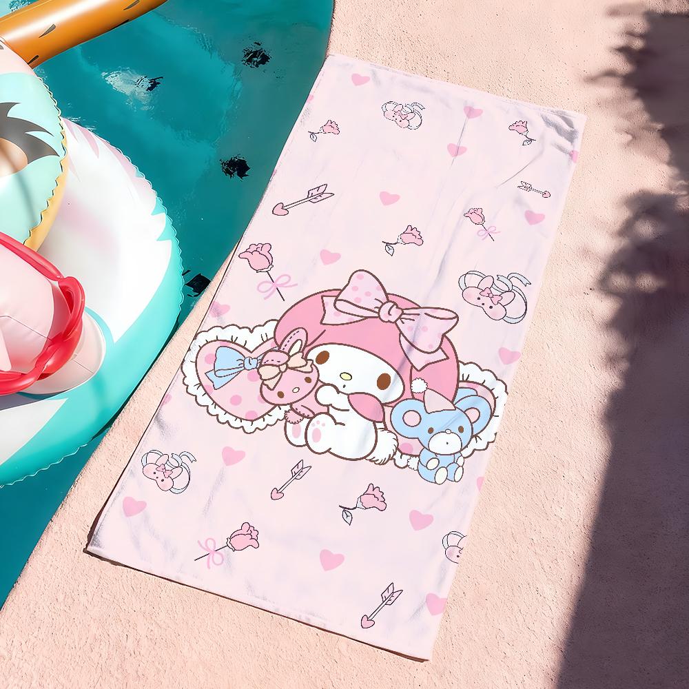 Sa My M-Melody Cute Towel Quick Dry Soft Yoga Swimming Fitness Mountain Climbing Large Beach Towels
