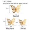 Butterflies Art Hollow Butterflies Decals 3D Butterfly Stickers Wall Decals Wall Art Decor