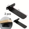 2pcs Floating Shelf Brackets,L Bracket for Shelves Heavy Duty Thickened and Widen Hidden Brace Joint Angle Brackets