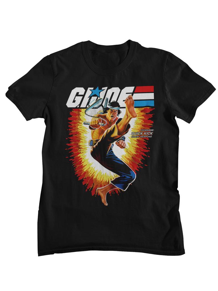 G I Joe A Real American Hero Retro Cartoon Character Printed Tshirt Unisexs and Womens Cotton Street Top