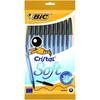 Шариковая ручка - BIC - Cristal Soft - Черная - Упаковка 10 шт. - Невыдвижная