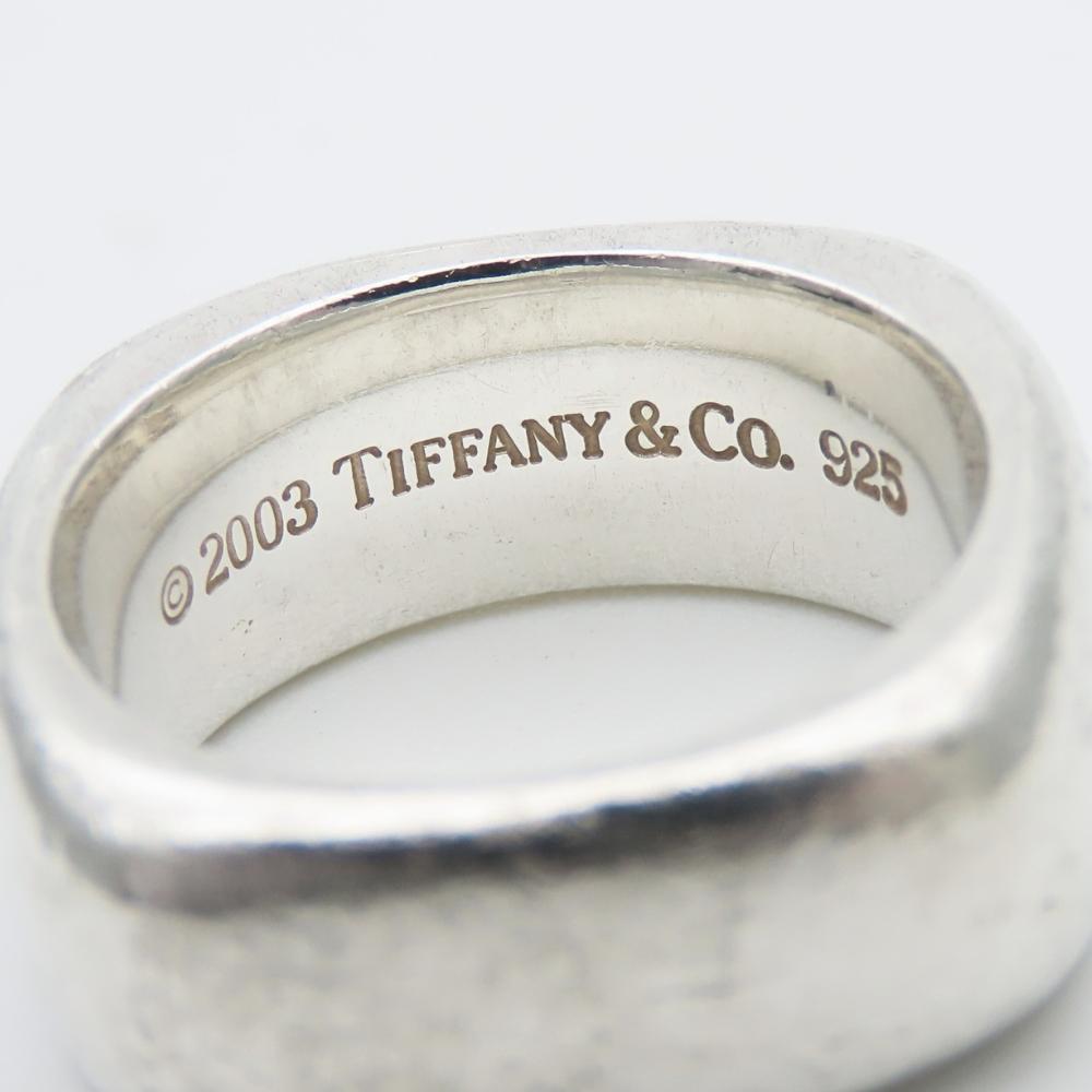 Used TIFFANY&Co. Ring Square cushion EU#51.5 Silver925 12.7g Silver Accessories