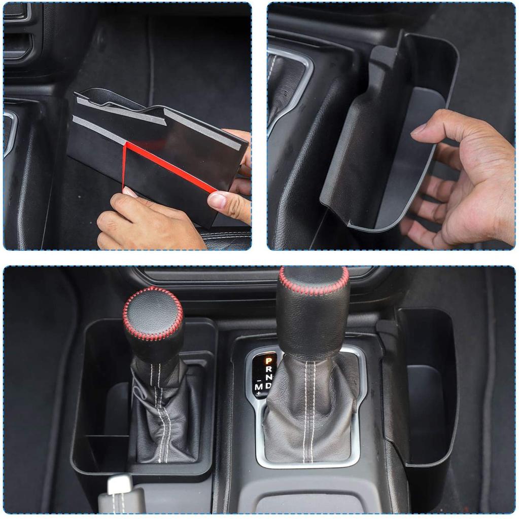 Для Jeep Wrangler JL JLU Gladiator JT центральная консоль органайзер коробка для хранения рычага переключения передач консоль боковой карман консольный лоток 2018+