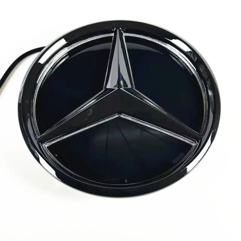 Для Mercedes benz W204 W205 W213 W177 W176 W218 W253 GLE GLC GLS W206 VITO W447Светящийся значок решетки 3D выпуклая звезда Передняя эмблема
