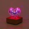 Romantic Atmosphere 3D Fireworks Night Light Colorful Luminous Glass Ornament  Bedroom
