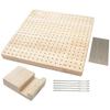 Wooden Blocking Board Granny Square Crochet Board Crafting with 324 Small Holes Blocking Mat Blocking Board for Knitting Crochet