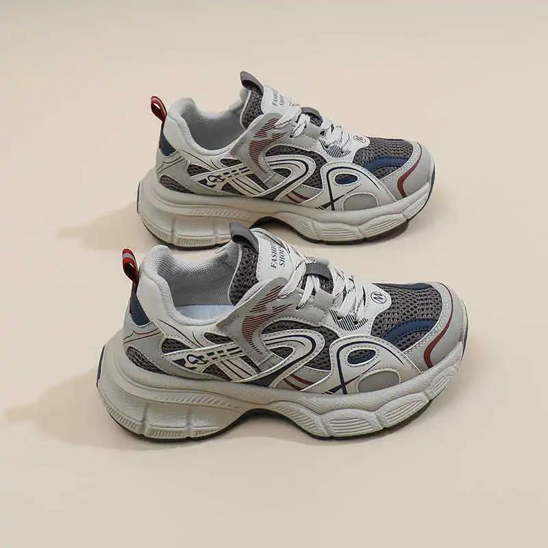 Модная платформа с круглым носком Женская обувь для ходьбы Повседневные женские роскошные кроссовки Волейбольные кроссовки Спортивная Спортивно-досуговая