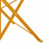 Folding Garden Chair 2 pcs Mustard Yellow 42 x 46 x 82 cm Metal